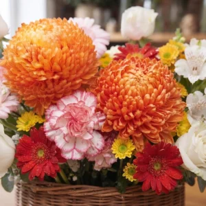Khám phá mẫu giỏ hoa sinh nhật mẹ ấn tượng, được thiết kế chuyên nghiệp làm chủ thể chính, mang đến vẻ đẹp tinh tế và đầy sức sống cho không gian kỷ niệm ngày sinh của mẹ.