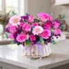 Giỏ hoa tươi 24h gần đây tông hồng pastel nhẹ nhàng – giao nhanh nội thành
