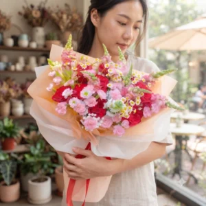 Khám phá nghệ thuật hoa tươi cắm sẵn tại shop chúng tôi. Mỗi bó hoa đều được thiết kế tỉ mỉ, đảm bảo độ tươi mới và thẩm mỹ cao nhất cho món quà của bạn.