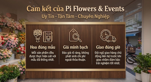 Cam kết dịch vụ cung cấp giỏ hoa cho người yêu thiên nhiên uy tín