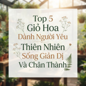 Top 5 giỏ hoa cho người yêu thiên nhiên sống giản dị và chân thành